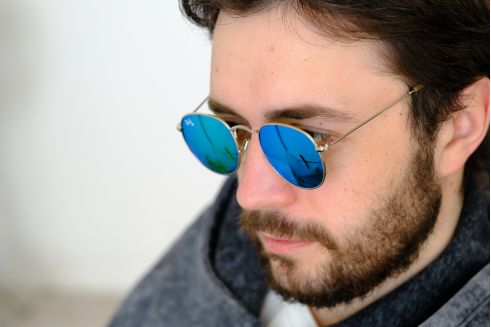 Ray Ban Round Metal 3447aqua-s
